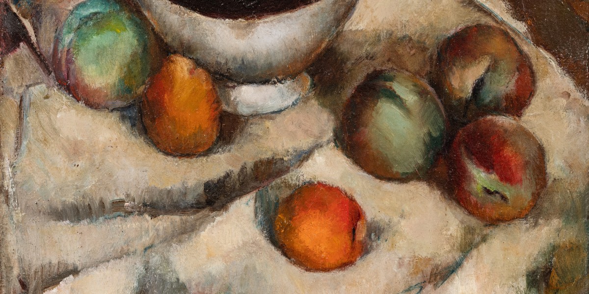 Nature morte au bol et aux pêches